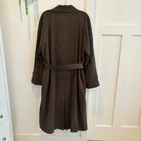 Metropolitan View Bloomingdales Fully Lined Belted Trench Coat Mens 42L - Picture 6 of 16
